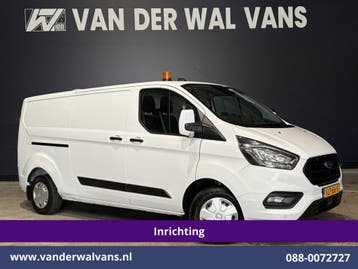 Ford Transit Custom | 2.0 TDCI 130pk L2H1 inrichting Euro6, Auto's, Gebruikt, Euro 6, Wit, Dealer onderhouden