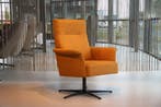 Design fauteuil Julie in stof orange van Ojee Design, Huis en Inrichting, Fauteuils, Ophalen of Verzenden, Nieuw, Stof, Design made in Holland