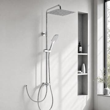 Luxe Douchekolom 30cm Vierkant | Laatste Stuk!, Ophalen of Verzenden, Zo goed als nieuw, Chroom, Douche