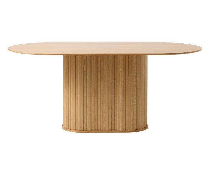 Eettafel Nola ovaal 180x95 cm eiken - Naturel, Huis en Inrichting, Tafels | Eettafels, Nieuw, Ophalen of Verzenden