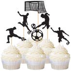 Voetbal taart of cupcake decoratie set, Hobby en Vrije tijd, Taarten en Cupcakes maken, Verzenden, Nieuw, Taarten, Versiering