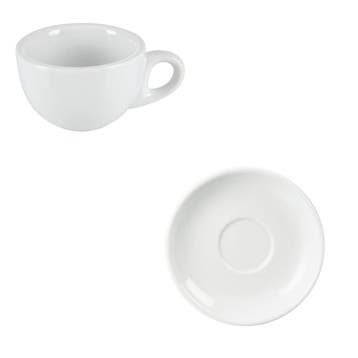 Espressokop en schotel (12 stuks), Ophalen of Verzenden
