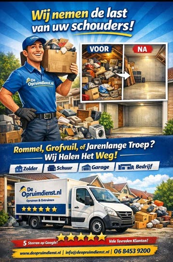 Woningontruiming Weesp - Ontruimen leegmaken afvoeren!, Inpakservice, Opslag