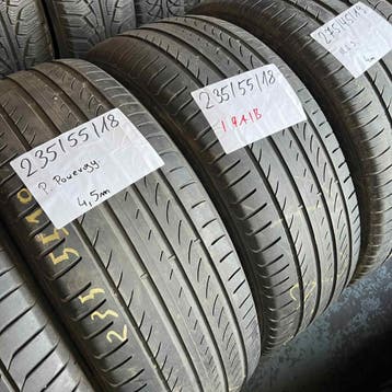 2 x Pirelli 235-55-18 Zomerbanden 4,5mm, 18 inch, Gebruikt, Ophalen of Verzenden, 235 mm