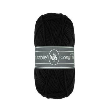 Durable Cosy Extra Fine 325 Black - Haakgaren / Breigaren, Ophalen of Verzenden, Nieuw, Breien of Haken, Wol of Garen