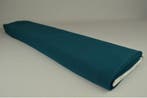 Donker petrol chiffon stof  - 15 of 50 meter rol, Hobby en Vrije tijd, Stoffen en Lappen, Overige kleuren, 120 cm of meer, Ophalen of Verzenden