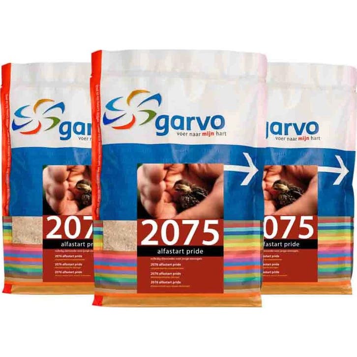 3x Garvo Vogelvoer Alfastart Pride (207510) 1 kg, Dieren en Toebehoren, Vogels | Toebehoren, Overige typen, Nieuw, Verzenden