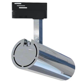 LED Railverlichting - 30W Rond - 3000K - Glans Chroom, Huis en Inrichting, Lampen | Spots, Ophalen of Verzenden, Nieuw, Plafondspot of Wandspot