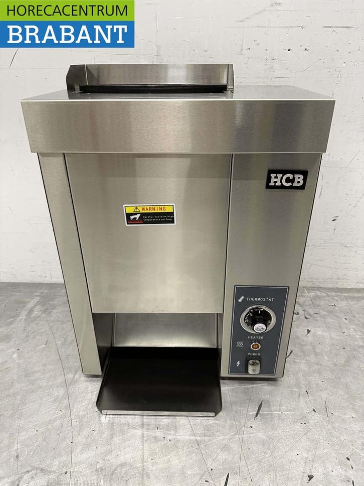 HCB RVS Verticale Doorloop toaster Broodrooster Conveyor, Zakelijke goederen, Horeca | Keukenapparatuur, Nieuw in verpakking, Ophalen of Verzenden