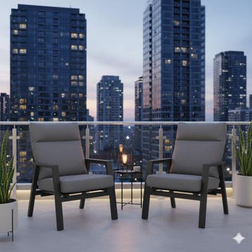 Vegas lounge balkonset 3 delig verstelbaar aluminium, Tuin en Terras, Ophalen of Verzenden, Nieuw, Aluminium