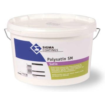 Sigma Polysatin SM Satin - Wit - 2,5 liter (Muurverf latex), Wit, Nieuw, Ophalen of Verzenden, Verf