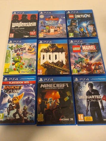 Sony - Playstation 4 (PS4) - 9x Sony Playstation 4 Games -, Spelcomputers en Games, Nieuw