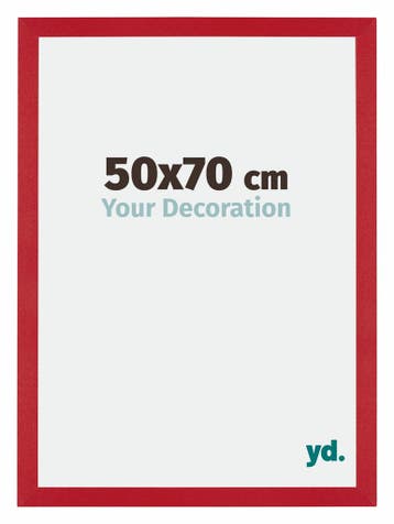 Fotolijst 50x70 cm - Rood - MDF - Mura, Verzenden, Nieuw