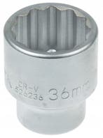 Dop Twaalfkant - 36 Mm - 3/4 Duims Aansluiting - Dopsleutel, Doe-het-zelf en Verbouw, Gereedschap | Handgereedschap, Ophalen of Verzenden