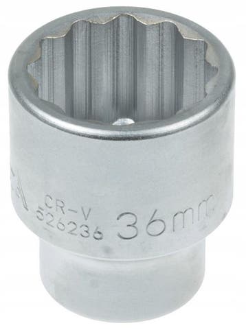 Dop Twaalfkant - 36 Mm - 3/4 Duims Aansluiting - Dopsleutel, Ophalen of Verzenden, Nieuw