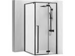 Veiling - Douchecabine 120x90 cm Zwart Nano Coating 8 mm, Doe-het-zelf en Verbouw, Sanitair, Nieuw
