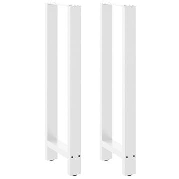 vidaXL Bartafelpoten 2 st 40x(110-111) cm staal wit, Verzenden, Nieuw