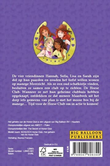 Het geheim van Horse Club / Horse Club - Emma Walden, Boeken, Kinderboeken | Baby's en Peuters, Verzenden, Zo goed als nieuw, Emma Walden