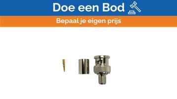 Bieden: Telegärtner BNC Male Crimp Connector 75, Ophalen of Verzenden, Nieuw, Elektra en Verlichting, Zeilboot of Motorboot