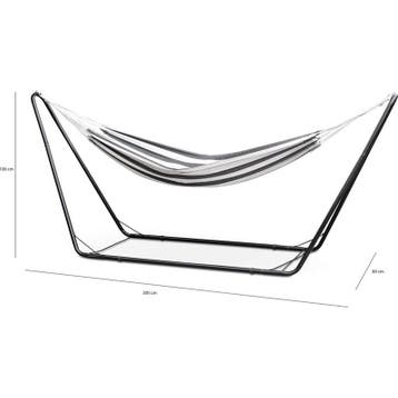 Hangmatstandaard met hangmat - metaal met katoen - hangmat, Tuin en Terras, Verzenden, Nieuw