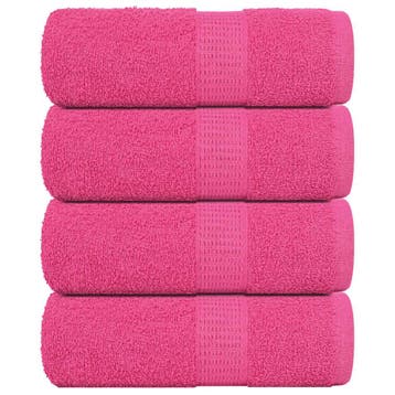 vidaXL Gastendoekjes FROGN 4 st 30x50 cm 360 g/m² roze, Verzenden, Nieuw, Roze