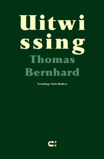 9789086842629 Uitwissing Thomas Bernhard, Verzenden, Nieuw, Thomas Bernhard