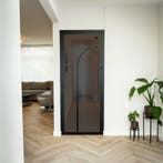 Stalen Binnendeur - 2 Vlaks rond - Rookglas, Minder dan 80 cm, Binnendeur, Nieuw, Metaal