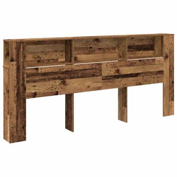 vidaXL Hoofdeinde kas Oudhout Bewerkt hout, Verzenden, Nieuw, Bruin, Hout