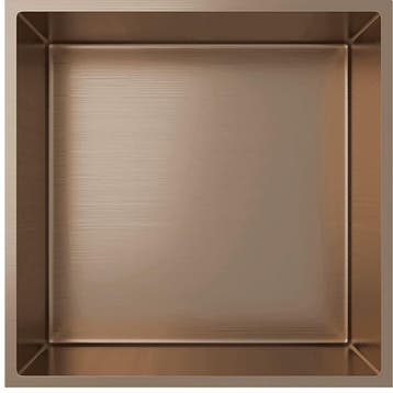 Inbouwnis - Leoni Nima - 30x30x10cm - Geborsteld Koper, Ophalen of Verzenden, Nieuw, Rvs