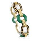 Armband - 14 karaat Geel goud, Antiek Art Deco gegraveerde, Nieuw