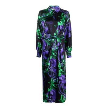 MSGM • lange blouse jurk • 36 (IT42), Verzenden, Zwart, Nieuw, Maat 36 (S)