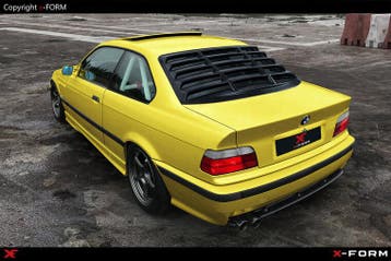 Louvers glanzend zwart passend voor BMW 3 serie E36 coupe, Verzenden, Nieuw