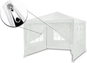 Partytent 3x3m Wit | Luxe & Compleet | Scherpe Prijs, Ophalen of Verzenden, Nieuw, Metaal, Overige typen