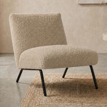 *WOONWINKEL* Teddy Fauteuil Bruin Merino Dessert, Huis en Inrichting, Fauteuils, Verzenden, Nieuw