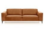 Bankstel Aspen - rechte banken - Cognac, Nieuw, Leer