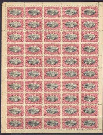 Belgisch-Congo 1915 - 10c tweetalige uitgifte in volledig, Gestempeld
