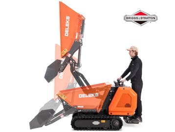 DELEKS® Rupsdumper Dumper Briggs&amp;Stratton Benzine E-start, Zakelijke goederen, Machines en Bouw | Transport, Ophalen of Verzenden