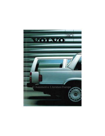 1986 VOLVO 740 BROCHURE DUITS, Nieuw, Volvo, Author