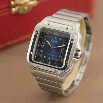 Cartier - Santos de Cartier Blue Dial - WSSA0071 - Heren -, Nieuw