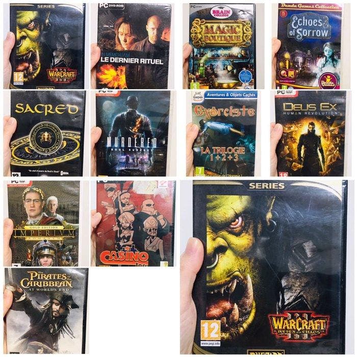HP - pc , microsoft - Lot de 11 Jeux PC Classiques, Spelcomputers en Games, Spelcomputers | Overige Accessoires