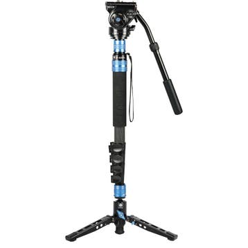 Sirui Monopod P-325FL + VH-10 Head, Nieuw, Ophalen of Verzenden, 175 cm of meer, Ministatief
