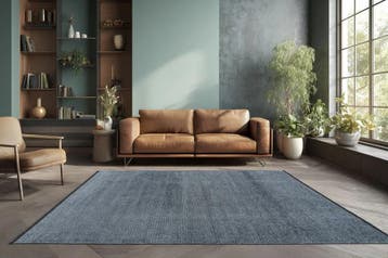 Laagpolig Vloerkleed | Roma | Stippen | Blauw | 200x290 cm, Verzenden, Nieuw