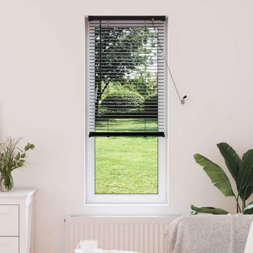 vidaXL Venetiaanse jaloezie Zwart 150 x 40 cm 25 mm PVC, Verzenden, Nieuw, Zwart