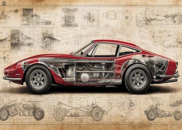 Kleury.art - Da Vincis Lost Projects: Ferrari 250 GTO” by