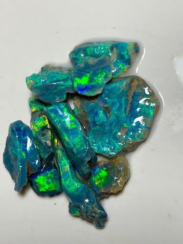 Zwarte opaal-edelstenen Natuurlijke Australische opaal Ruw-