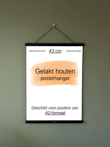 Posterhanger A2 formaat (43 cm) Zwart gelakt, Verzamelen, Posters, Ophalen of Verzenden, Nieuw