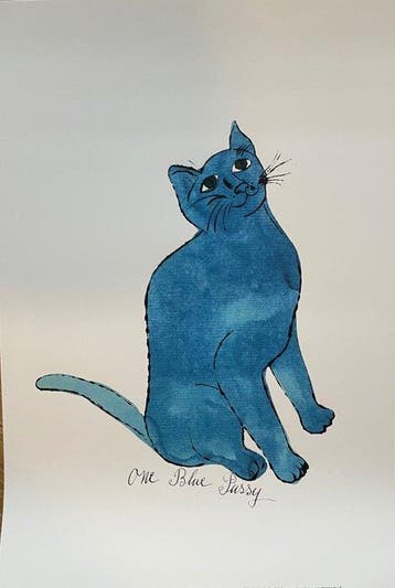 Andy Warhol (after) - (1928-1987), One Blue Pussy, c. 1954,