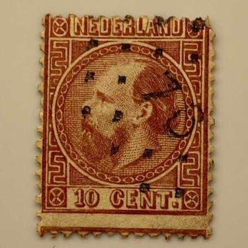 Koning Willem III [N.V.P.H. nr. 0008], Postzegels en Munten, Ophalen of Verzenden, Gestempeld