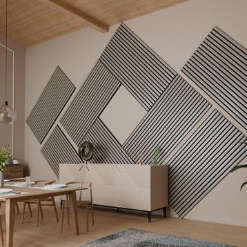 Akoestische Wandpanelen - Set van 4 - Naturel Licht, Verzenden, Nieuw