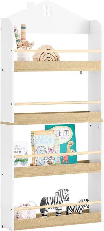 2dekans | SoBuy KMB121-WN Boekenkast voor kinderen, 4, Ophalen of Verzenden, Zo goed als nieuw
